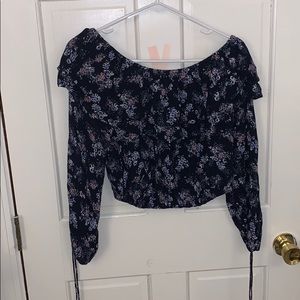 Abercrombie off the shoulder floral top